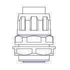 Raccordo girevole Guaina diametro 40mm Scatola GAS 1+1/2 di pollice - EASYTEQ RGS40G product photo