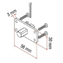 PERNO QUADRO - FAAC 132309 - FAAC 132309 product photo
