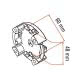 SUPPORTO PER FIANCHI 6 FORI - FAAC 132300 - FAAC 132300 product photo Photo 01 2XS