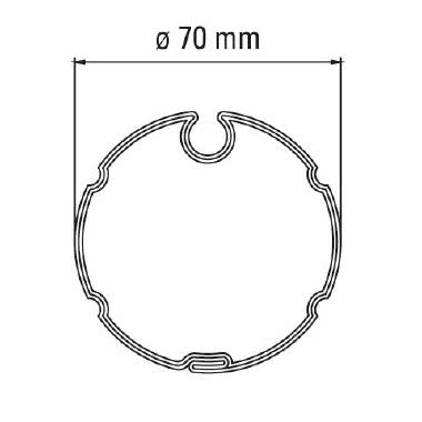TM45 ADATTATORE TUBO OGIVA 70MM - FAAC 132252 - FAAC 132252 product photo Photo 01 3XL