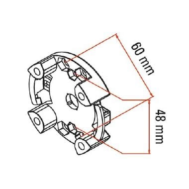 SUPPORTO PER FIANCHI 6 FORI - FAAC 132300 - FAAC 132300 product photo Photo 01 3XL