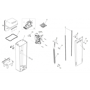 ACCESSORI PER IL BILANCIAMENTO MOLLA DELLA BARRIERA SKINPACK B614 - FAAC 63001033 product photo Photo 01 3XL
