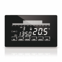 CRONOTERMOSTATO TOUCH SCREEN 2 AA 1,5V 250VC IP20 SETTIMANALE ULTRAPIATTO INCASSO - FANTINI & COSMI CH191 product photo