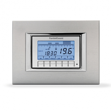 CRONOTERMOSTATO DA INCASSO SETTIMANALE RETROILLUMINATO A BATTERIE - FANTINI & COSMI CH141A product photo Photo 02 3XL