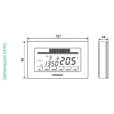 CRONOTERMOSTATO TOUCH-SCREEN A BATTERIE INTELLICOMFORT - FANTINI & COSMI CH180 product photo Photo 04 3XL