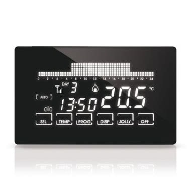 FANTINI COSMI CRONOTERMOSTATO TOUCH-SCREEN SETTIMANALE ULTRAPIATTO WIFI INCASSO 230V NERO - FANTINI & COSMI CH193WIFI product photo Photo 02 3XL