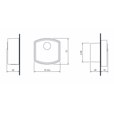 ZERO PH COPPIA FOTOCELLULE DA PARETE - FADINI 140L product photo Photo 02 3XL
