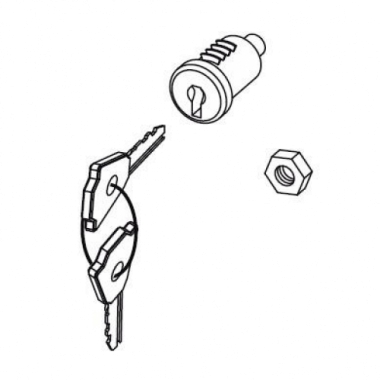 CILINDRO SERRATURA CON DADO M6 E N   2 CHIA - FADINI 280162 product photo Photo 01 3XL