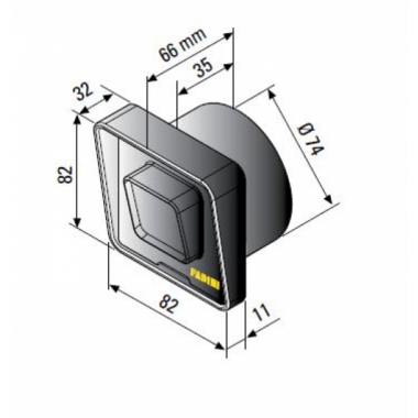 COPPIA FOTOCELLULE DIFO 33 - FADINI 330L product photo Photo 02 3XL