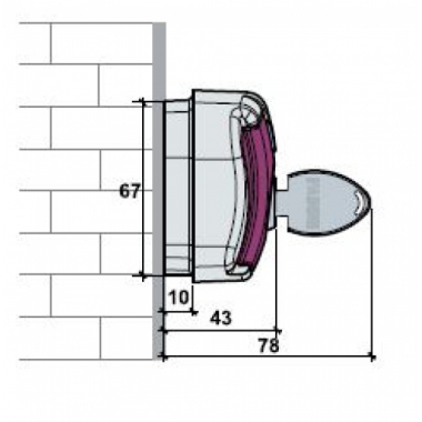 SELETTORE A CHIAVE CHIS 37 DA PARETE - FADINI 370L product photo Photo 02 3XL