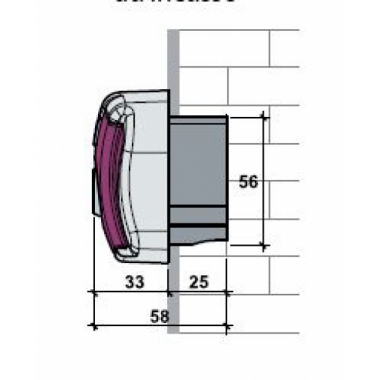 SELETTORE A CHIAVE CHIS 37 DA INCASSO - FADINI 371L product photo Photo 02 3XL