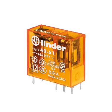 MINI REL  PER CIRC.STAMP. INN.1 CONT.16A 110VAC - FINDER 406181100000 - FINDER 406181100000 product photo Photo 01 3XL