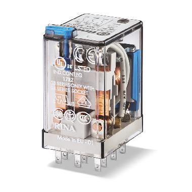 RELE' INDUSTRIALE 3SC 10A 24VDC C/PULS.PROVA - FINDER 553390240010 - FINDER 553390240010 product photo Photo 01 3XL