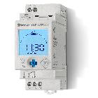 INTERRUTTORE ORARIO ASTRONOMICO DIGITALE DIN 36MM 1CO NFC - FINDER 128182300000 product photo