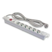 BARRA ALIMENT.6 PR 2P+T 16A SH.UNIV.C/INT+PROT.SOV - FANTON 23202 - FANTON 23202 - FANTON 23202 product photo