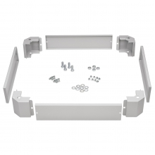 Zoccolo per armadio pavimento l.600 p. 600, colore grigio - FANTON 28320 product photo