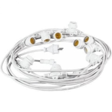 LUMINARIA 10M H05RN-F 10P. E27 PROLUNGABILE BIANCA - FANTON 62988 product photo