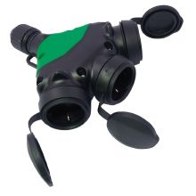 CONNETTORE 3P.DE + COPERCHI IN GOMMA IP44 NE - FANTON 81033 product photo