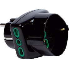 ADATTATORE TRIPLO DA S31 A 1P17/30+2P17/11 NERO FANTON 82231 - FANTON 82231 product photo