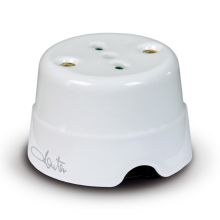 PRESA P17/11 DA PARETE IN CERAMICA    BI - FANTON 84010 product photo