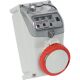 Presa da parete interbloccata 3P+N+T 32A 400V 6h, IP67, con portafusibili - FANTON 73375 product photo Photo 01 2XS