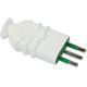 Spina S11 2P+T 10A smontabile HI-PRO, colore bianco - FANTON 80100 product photo Photo 01 2XS