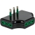 ADATTATORE SPINA TRIPLA 2P+T 10A 3 PRESE 2P+T 10A PIATTA NERO - FANTON 82251 product photo Photo 01 2XS