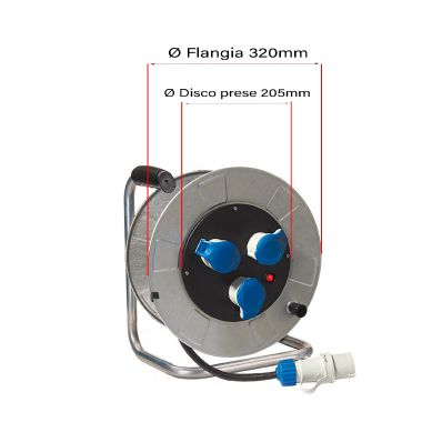 AVVOLG.30M 3X2,5MM 3PR 2P+T 16A IP44 D.205MM - FANTON 14338 - FANTON 14338 - FANTON 14338 product photo Photo 02 3XL