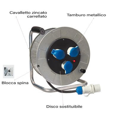 AVVOLG.30M 3X2,5MM 3PR 2P+T 16A IP44 D.205MM - FANTON 14338 - FANTON 14338 - FANTON 14338 product photo Photo 03 3XL