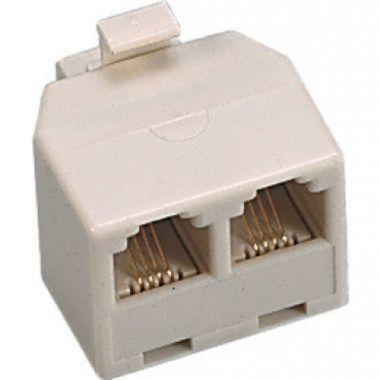 SPINA/PRESA ADATTATORE MODULARE DA SPINA PLUG 6/4 C. A 2 PRESE PLUG 6/4 C. - FANTON 22350 product photo Photo 01 3XL