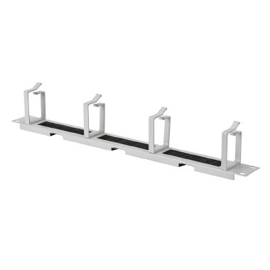 Pannello asolato 19' 1U 4 anelli+spazzola, grigio - FANTON 28342 product photo Photo 02 3XL