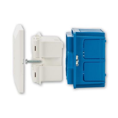 MULTIPRESA UNIVERSALE DA INCASSO OPERA/PLA DOPPIA PRESA BIPASSO ITALO/TEDESCA 2P+T 16A PRECABLATA PER SCATOLA A 3 MODULI - FANTON 42100 product photo Photo 12 3XL