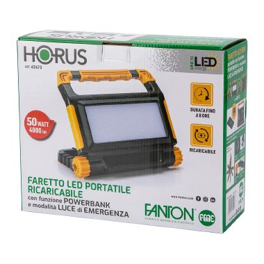 Proiett.LED 50W/supp/ricaricab.IP54   GI - FANTON 62675 product photo Photo 10 3XL