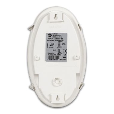PLAFONIERA OVALE IP65-60W-E27 BI - FANTON 62720 product photo Photo 07 3XL