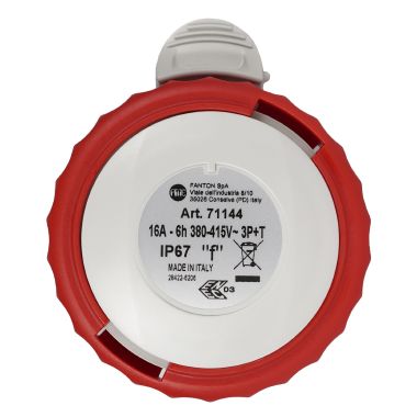 PRESA VOLANTE 3P+T 16/400V IP67-6H - FANTON 71144 product photo Photo 03 3XL