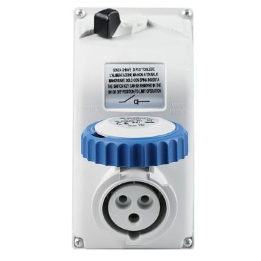 Presa da parete interbloccata 2P+T 16A 230V 6h, IP67 - FANTON 73340 product photo Photo 03 3XL
