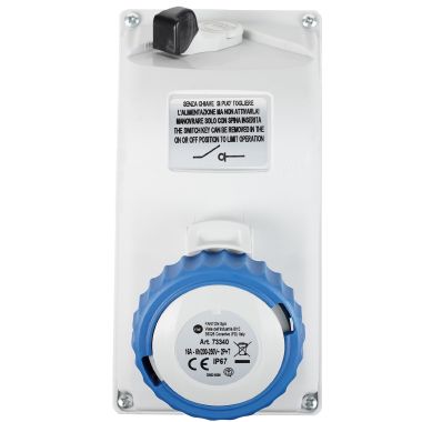 Presa da parete interbloccata 2P+T 16A 230V 6h, IP67 - FANTON 73340 product photo Photo 04 3XL