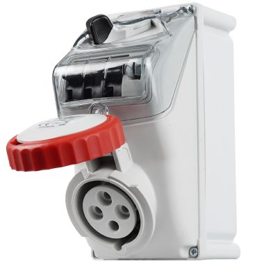 Presa da parete interbloccata 3P+T 16A 400V 6h, IP67, con portafusibili - FANTON 73354 product photo Photo 02 3XL