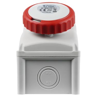 Presa da parete interbloccata 3P+T 16A 400V 6h, IP67, con portafusibili - FANTON 73354 product photo Photo 07 3XL