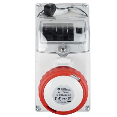 Presa da parete interbloccata 3P+T 16A 400V 6h, IP67, con portafusibili - FANTON 73354 product photo Photo 09 3XL