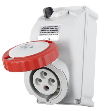 Presa da parete interbloccata 3P+T 32A 400V 6h, IP67 - FANTON 73364 product photo Photo 02 3XL