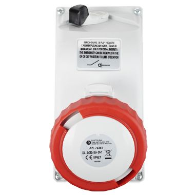 Presa da parete interbloccata 3P+T 32A 400V 6h, IP67 - FANTON 73364 product photo Photo 03 3XL