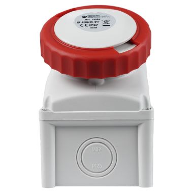 Presa da parete interbloccata 3P+T 32A 400V 6h, IP67 - FANTON 73364 product photo Photo 05 3XL