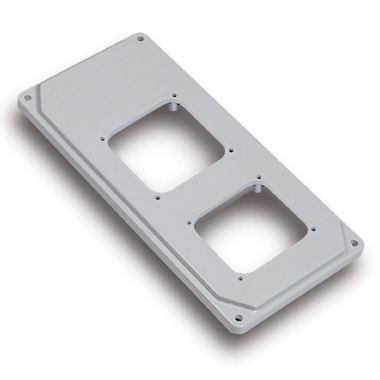 Flangia forata 90x180mm+8viti, IP44, colore grigio - FANTON 74185 product photo Photo 01 3XL