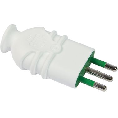 Spina S11 2P+T 10A smontabile HI-PRO, colore bianco - FANTON 80100 product photo Photo 01 3XL