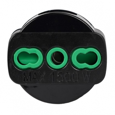 ADATTATORE PRESA BIPASSO ITALIANA SPINA TEDESCA SHUKO 16A NERO - FANTON 81091 product photo Photo 02 3XL