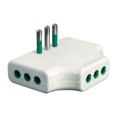 FME 82250 ADATT.SP.2P+T 10A /3 2P+T 10A PIATTA BIA - FANTON 82250 product photo Photo 01 3XL