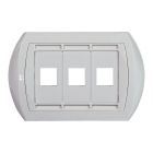 PLACCA 3 USCITE RJ45 -NEW BI - FANTON 23952 product photo