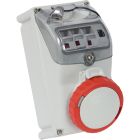 Presa da parete interbloccata 3P+N+T 16A 400V 6h, IP67, con portafusibili - FANTON 73355 product photo