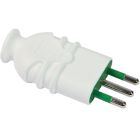 Spina S11 2P+T 10A smontabile HI-PRO, colore bianco - FANTON 80100 product photo